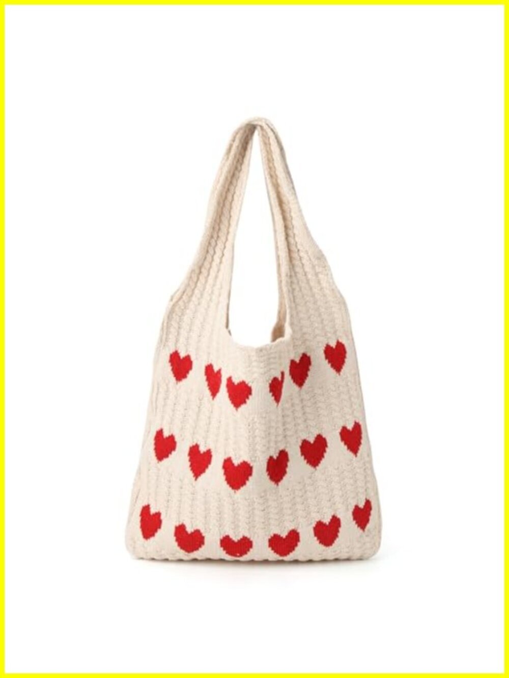 Crochet Knit Knitted Tote Bag for Women Large Hobo Shoulder Handbag